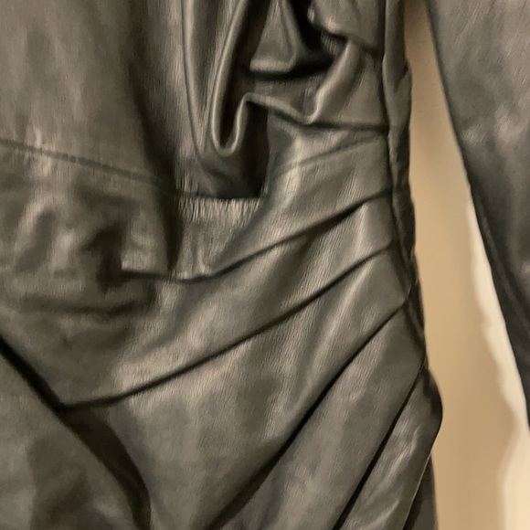 ✨NEW✨A.L.C. Lana Long Sleeve Leather Minidress 8 - Picture 8 of 11